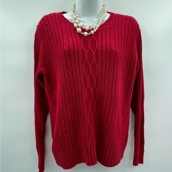 Van Heusen Women's Cable Knit Sweater Size L - Picture 11 of 13